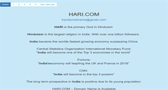 Desktop Screenshot of hari.com