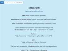 Tablet Screenshot of hari.com